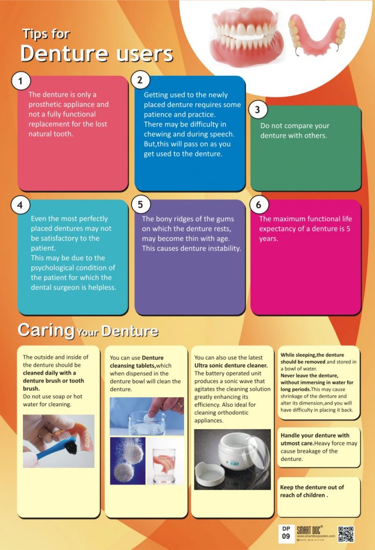 Tips for removable denture users + How to care dentures? (Eng.)DP09