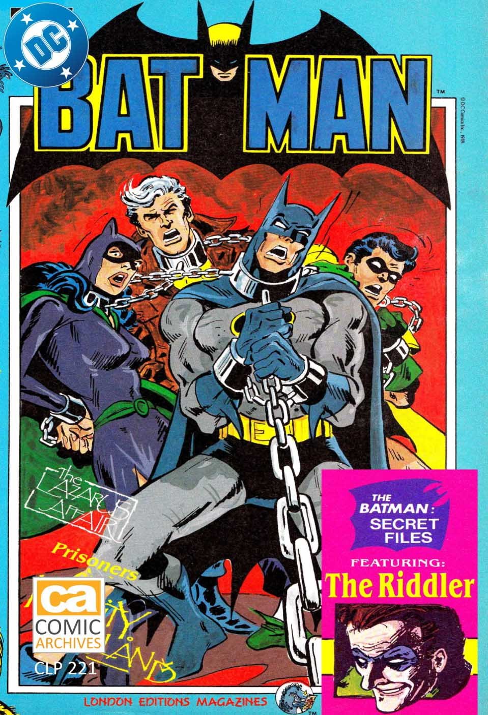 BATMAN (1988-90) -3 -COVER